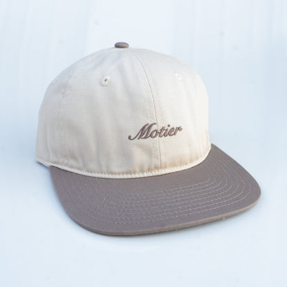 Two-Tone Script 6-Panel (Lt. Tan/Lt.Brown)
