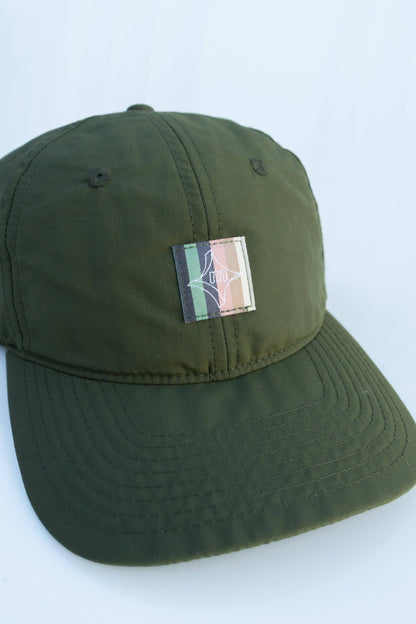Winter Palette Nylon Strapback (Olive)