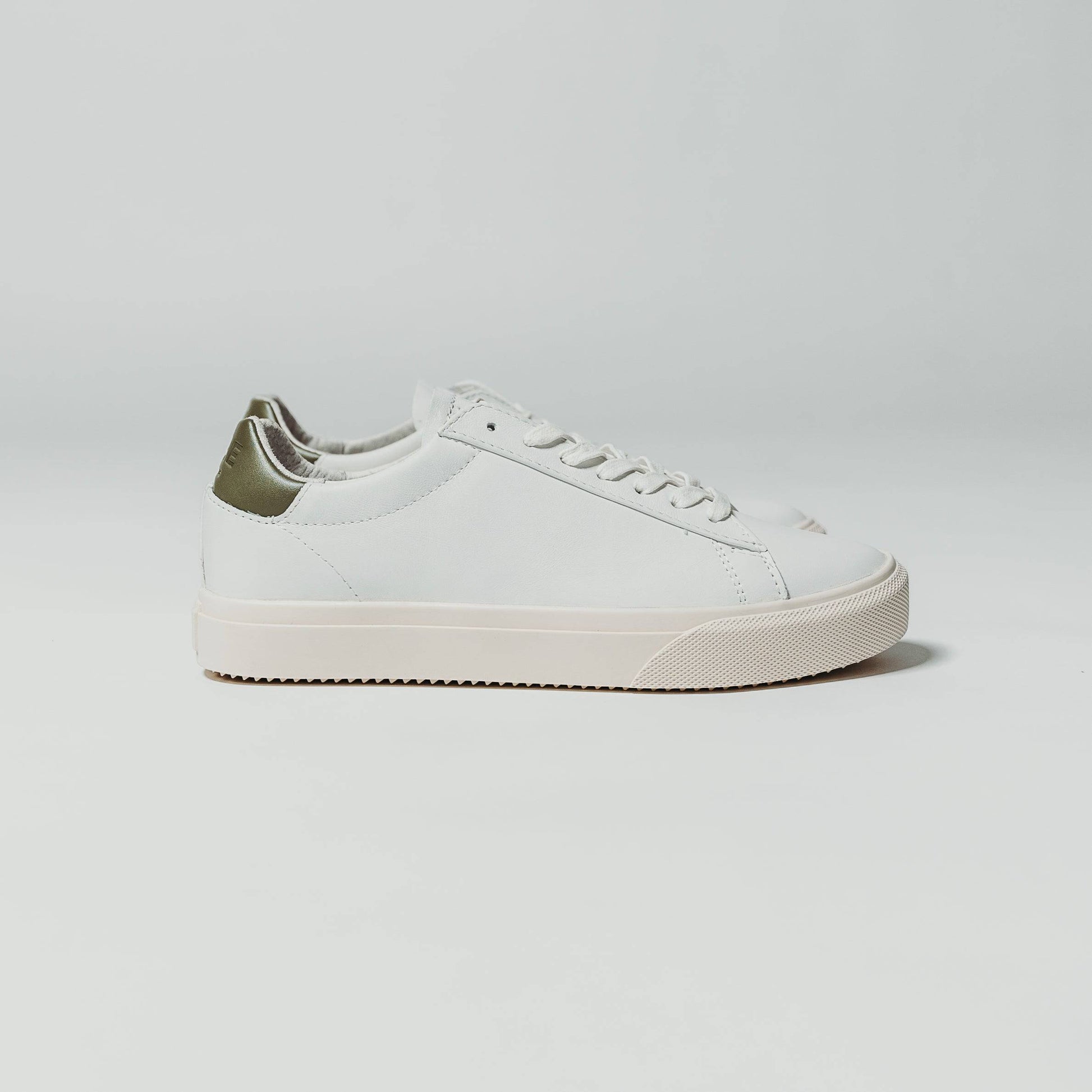 Clae Bradley Venice (White Leather/Olive) - Motier Lafayette 