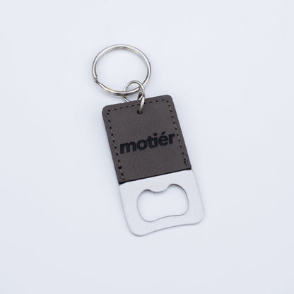 Motier Square Keychain Bottle Opener (Grey)