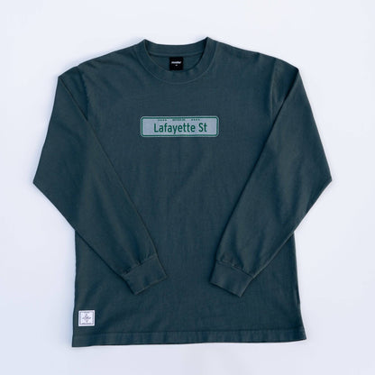 Lafayette Street L/S Luxe Tee (Atlantic Green)