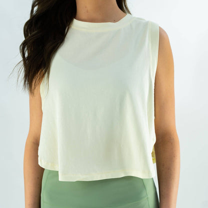Motier Women Classic Patch Sleeveless Tank (Morning Light)
