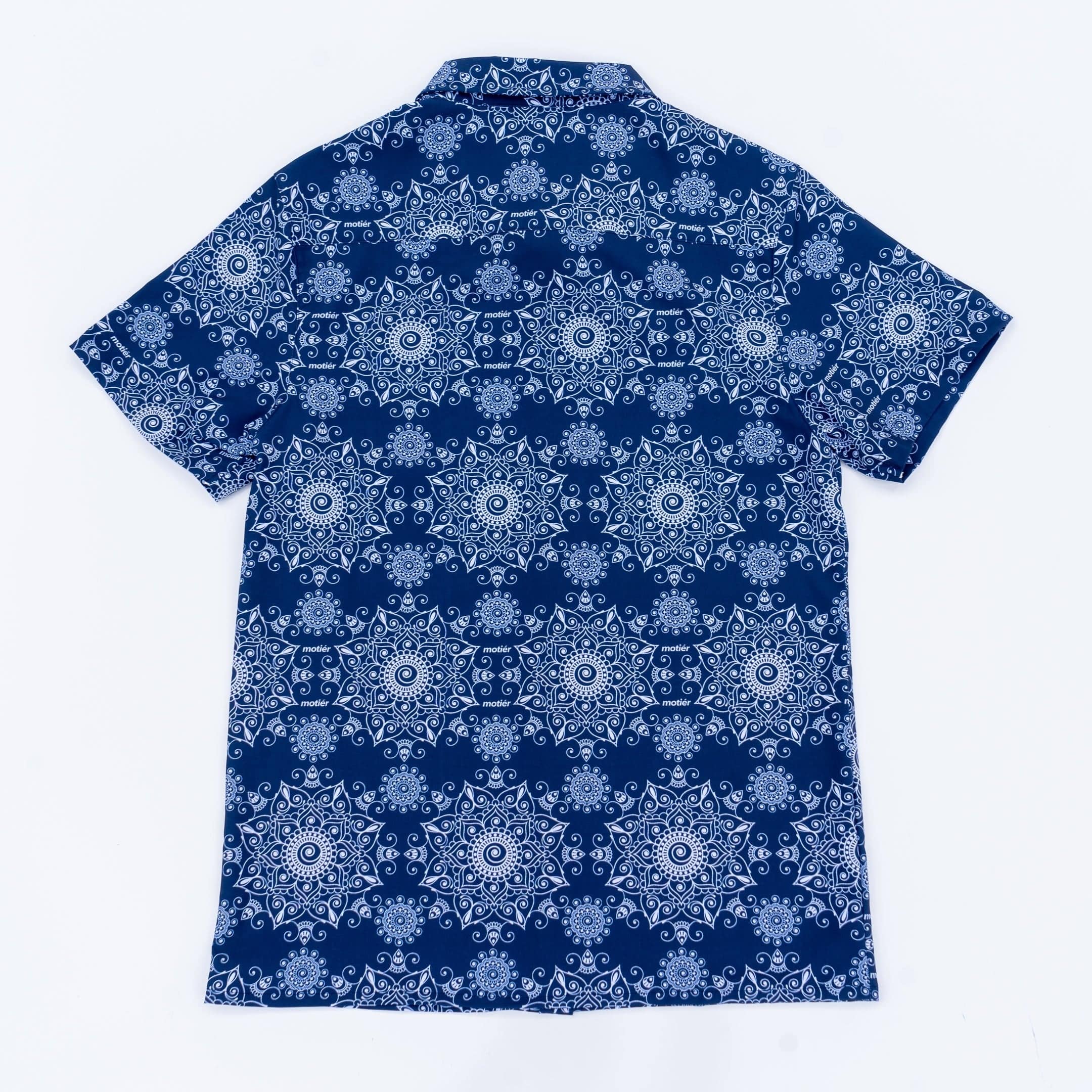 Motier Paisley Button Down (Navy) - Motier Lafayette 