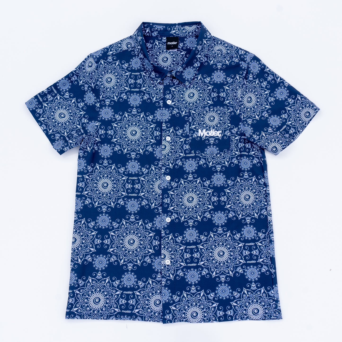 Motier Paisley Button Down (Navy)
