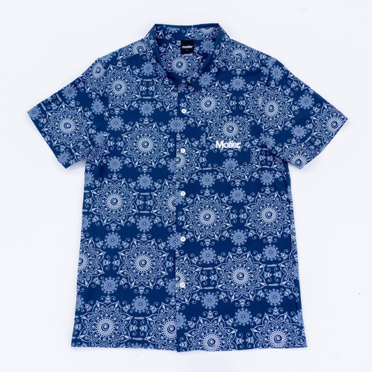 Motier Paisley Button Down (Navy) - Motier Lafayette 