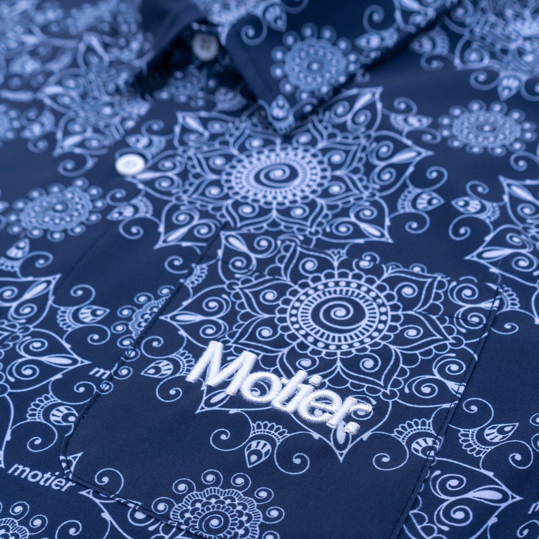 Motier Paisley Button Down (Navy) - Motier Lafayette 