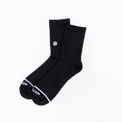 The Everlast Mid-Crew Sock (Black)