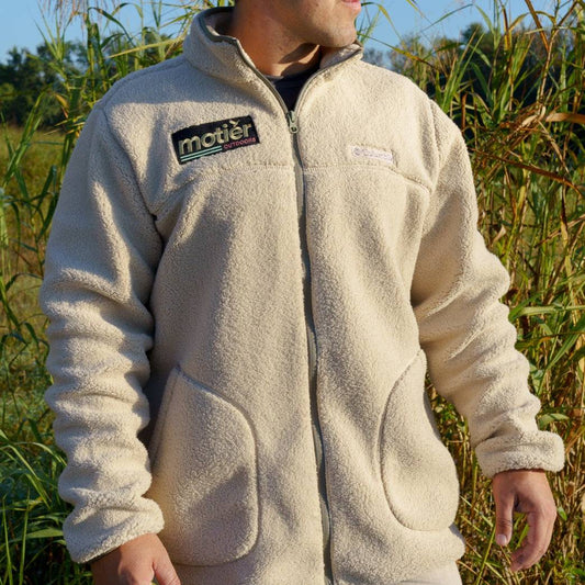 The Motier Outdoors Sherpa Full-Zip Fleece Jacket (Desert Storm) - Motier Lafayette 