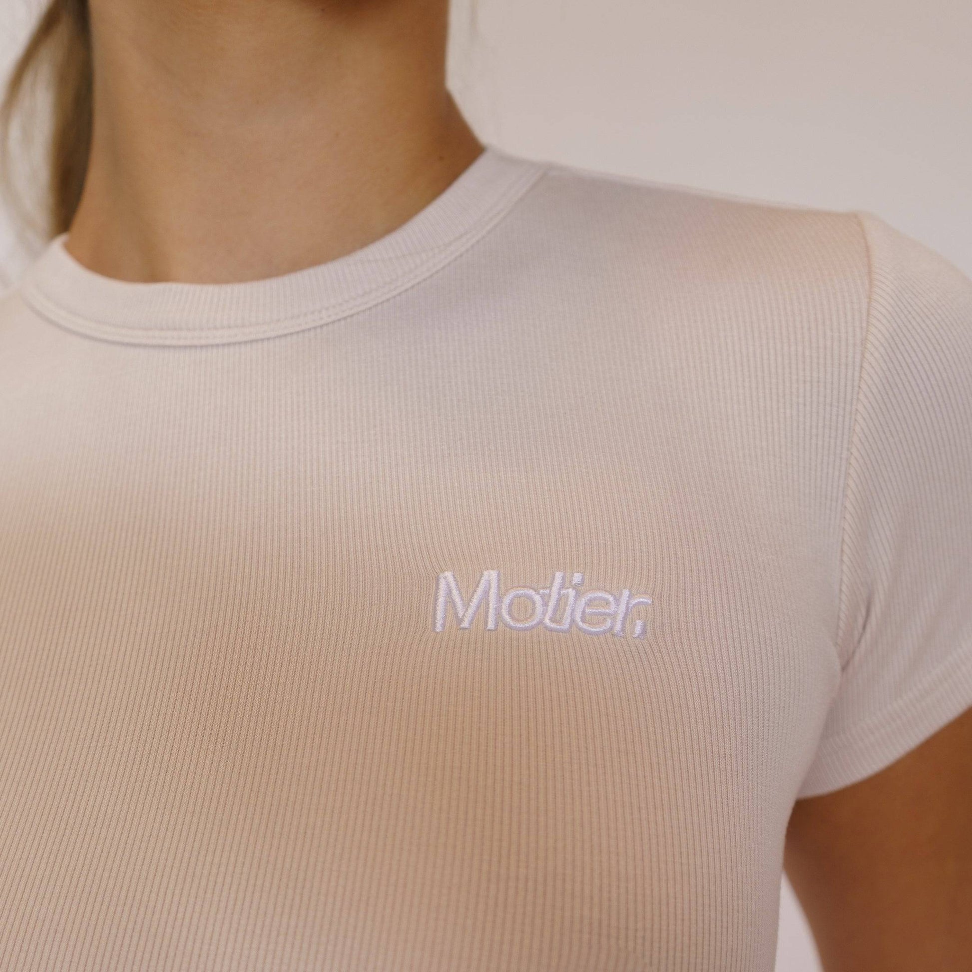 The Daily Ribbed Crop (Sand) - Motier Lafayette 