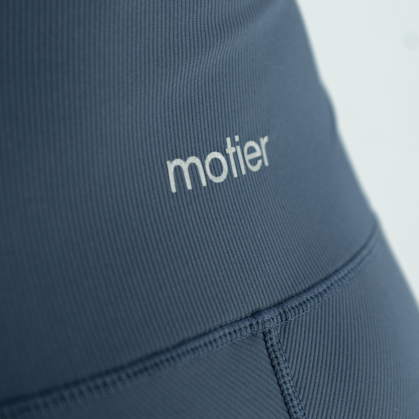 Motier Women Ribbed Biker Shorts (Midnight Blue)