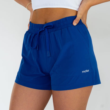 Motier Women Built-In Athleisure Shorts (Royal)