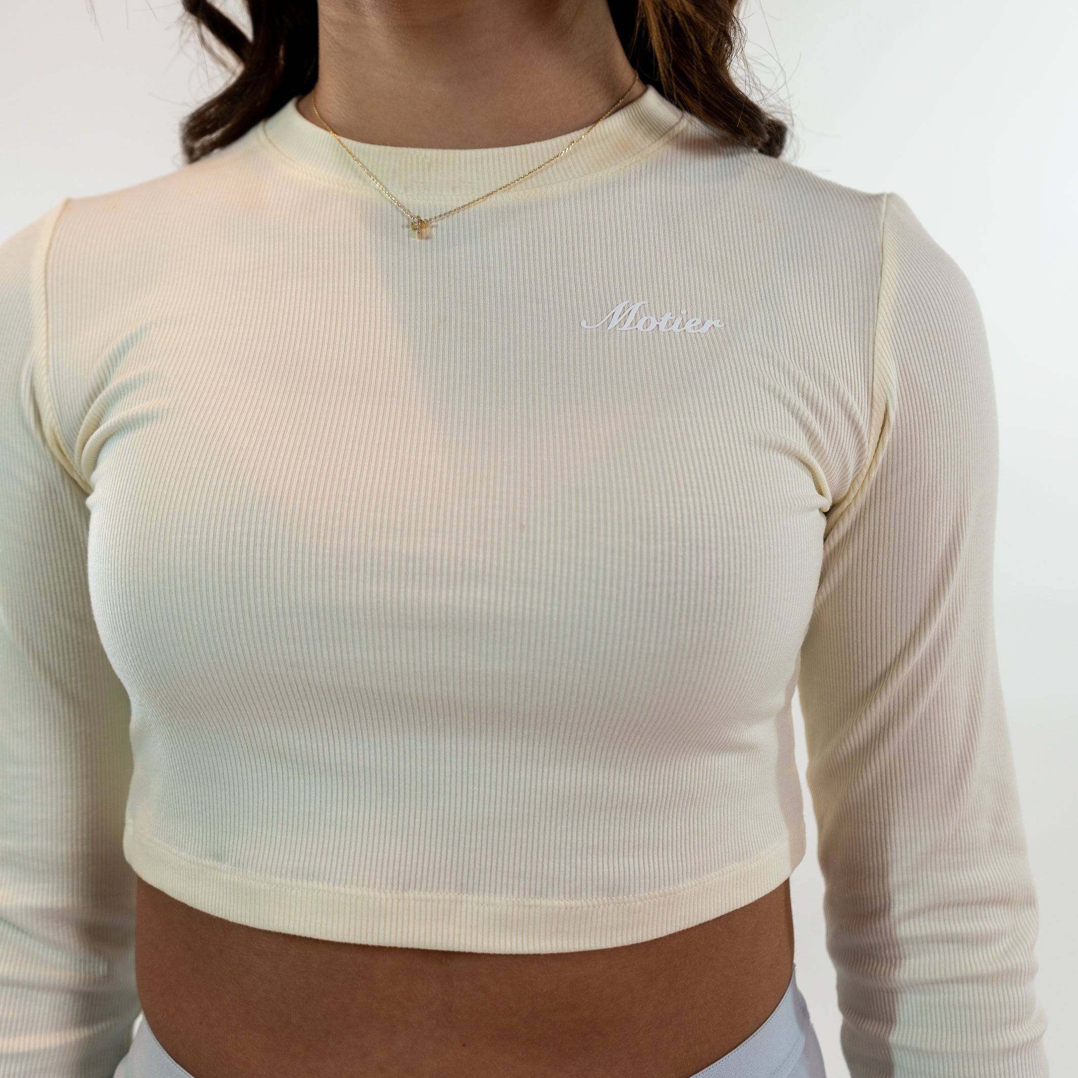 Script L/S Active Top (Ivory) - Motier Lafayette 