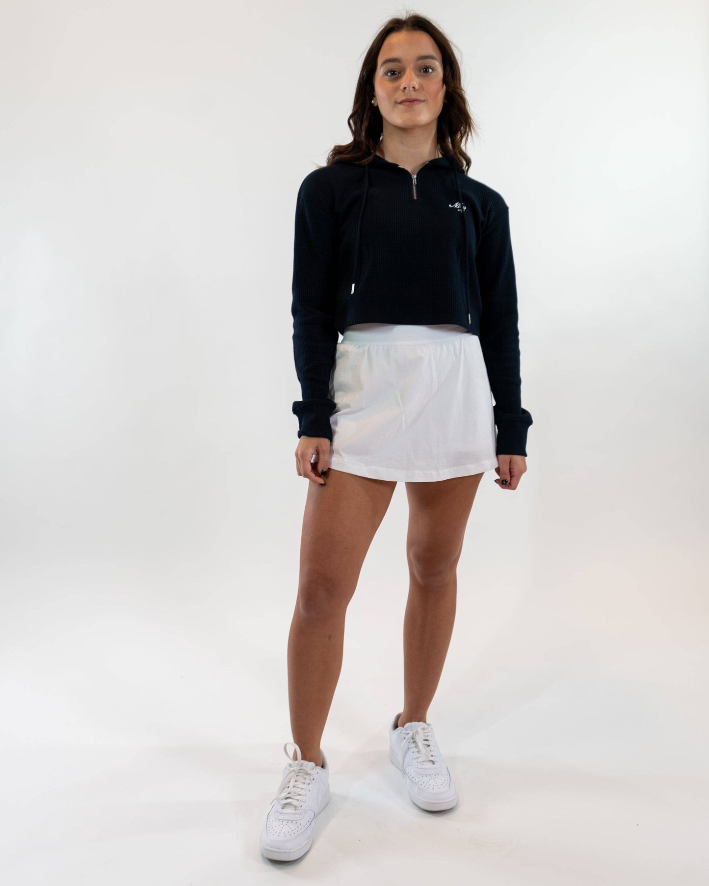 Serena A-Line Tennis Skirt (White)