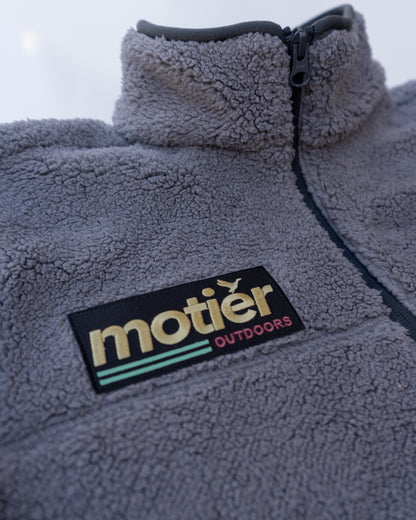 Motier Outdoors Sherpa Full-Zip Fleece Jacket (Gunmetal)
