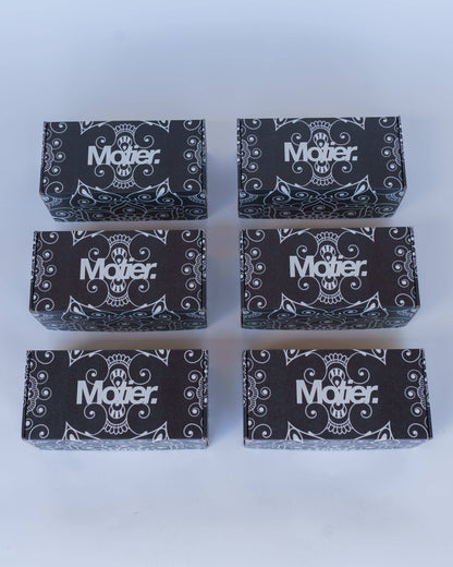 Motier Paisley Print Slides White/Navy/Paisley