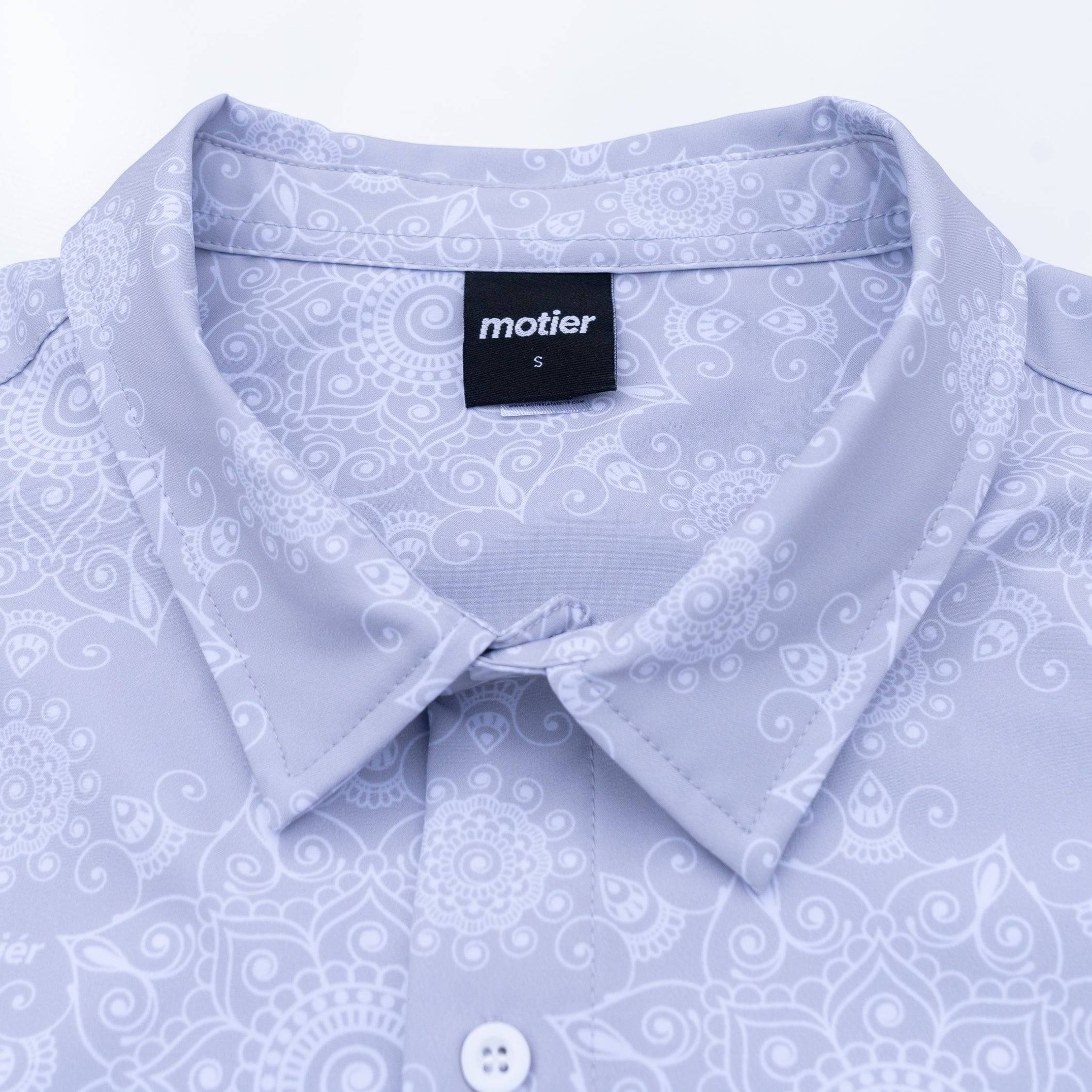 Motier Paisley Button Down (Stone) - Motier Lafayette 