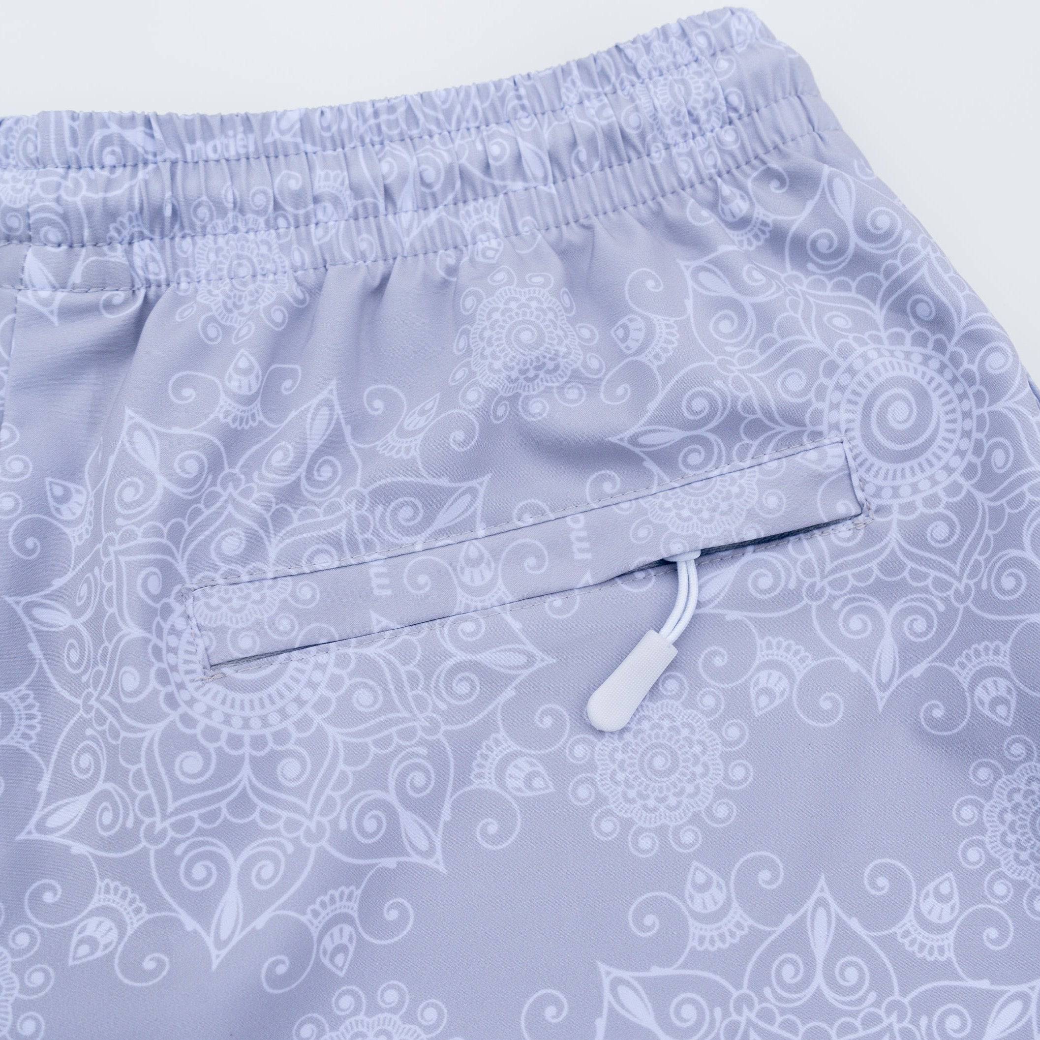 Motier Paisley Boardshorts (Stone) - Motier Lafayette 
