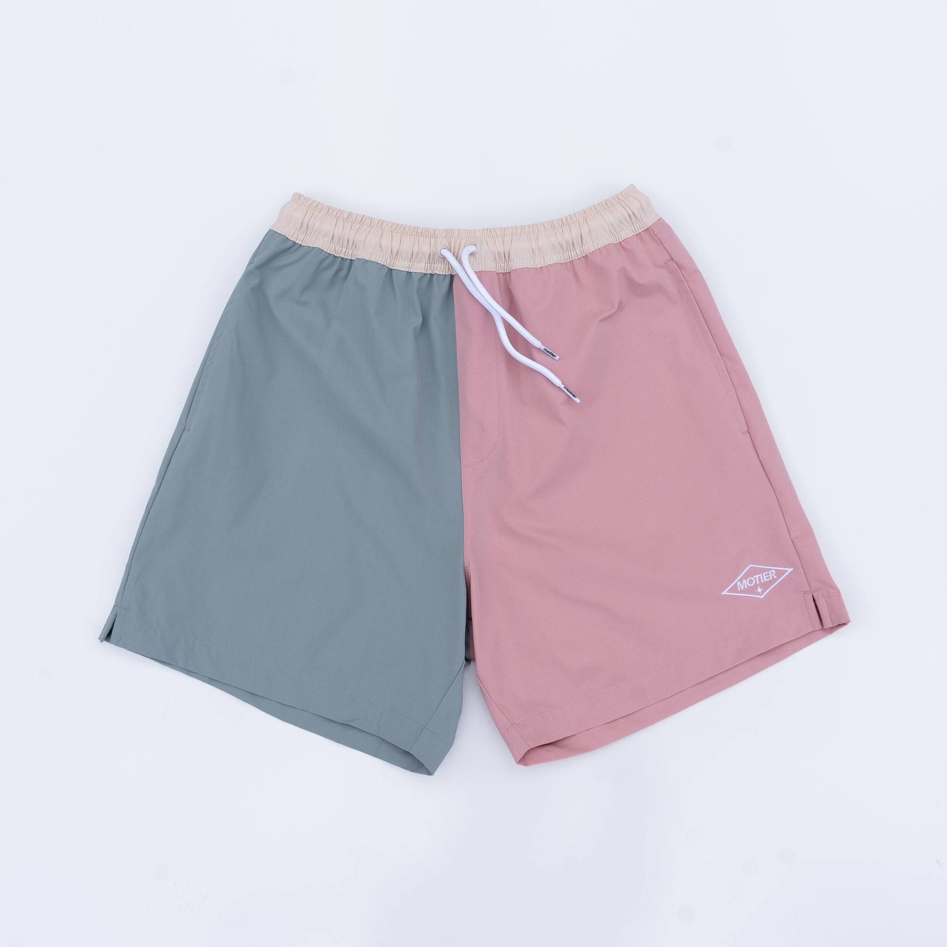 The Colorblock Boardshorts (Sunrise) - Motier Lafayette 