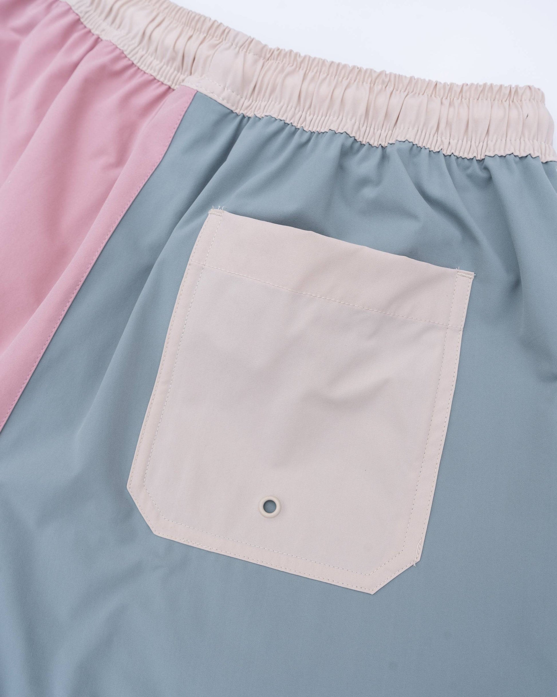 The Colorblock Boardshorts (Sunrise) - Motier Lafayette 