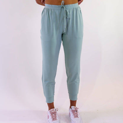 Textured Knit Active Joggers (Grey)