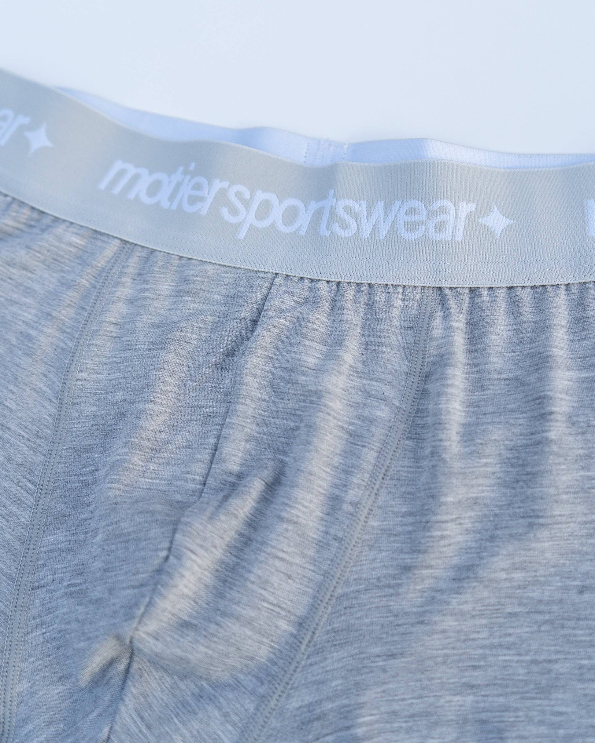 The John Boxer Briefs (Heather Grey) - Motier Lafayette 