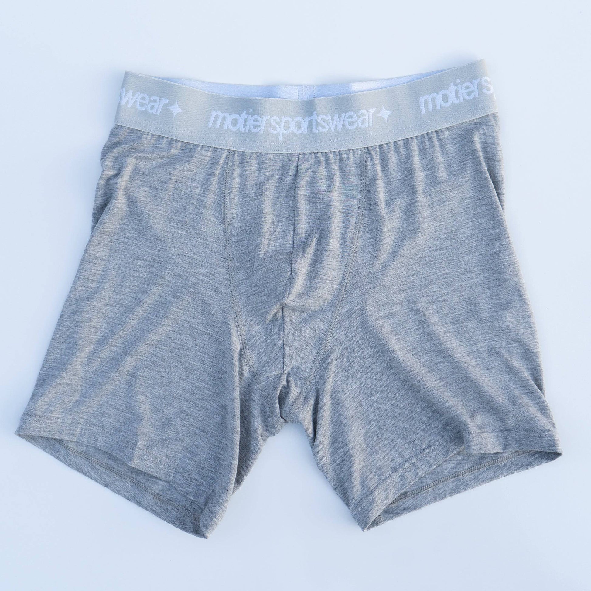 The John Boxer Briefs (Heather Grey) - Motier Lafayette 