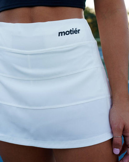 The Venus Active Skirt (White) - Motier Lafayette 