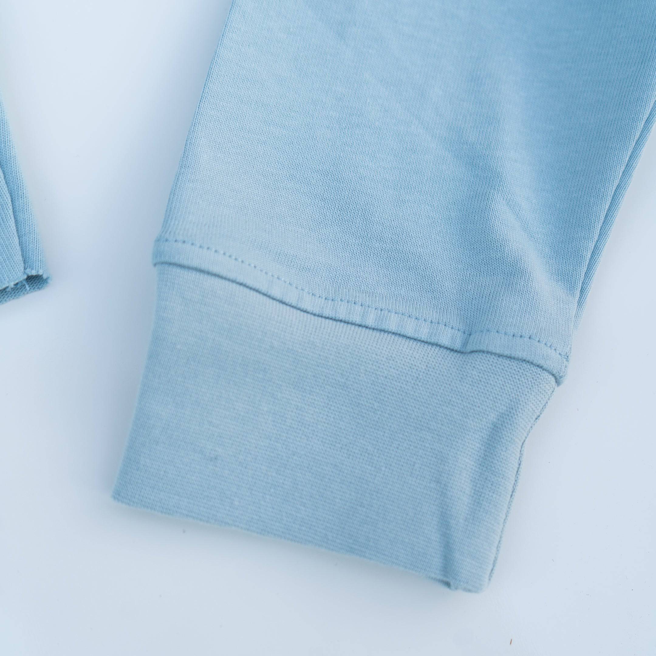 The Alexandre Luxe L/S Crop (Illusion Blue) - Motier Lafayette 