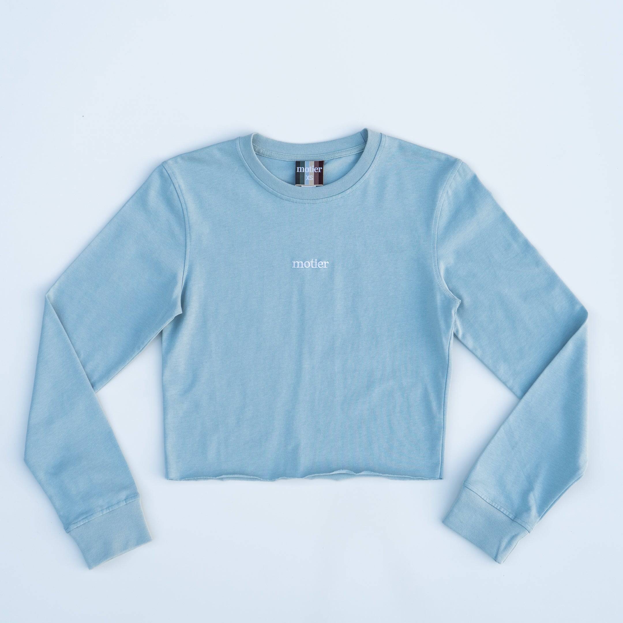 The Alexandre Luxe L/S Crop (Illusion Blue) - Motier Lafayette 