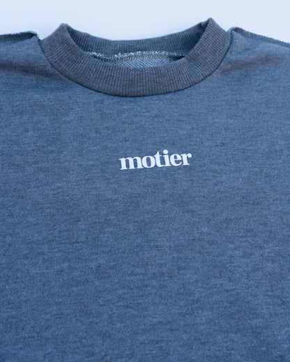Alexandre Cropped Crewneck (Heather Grey)