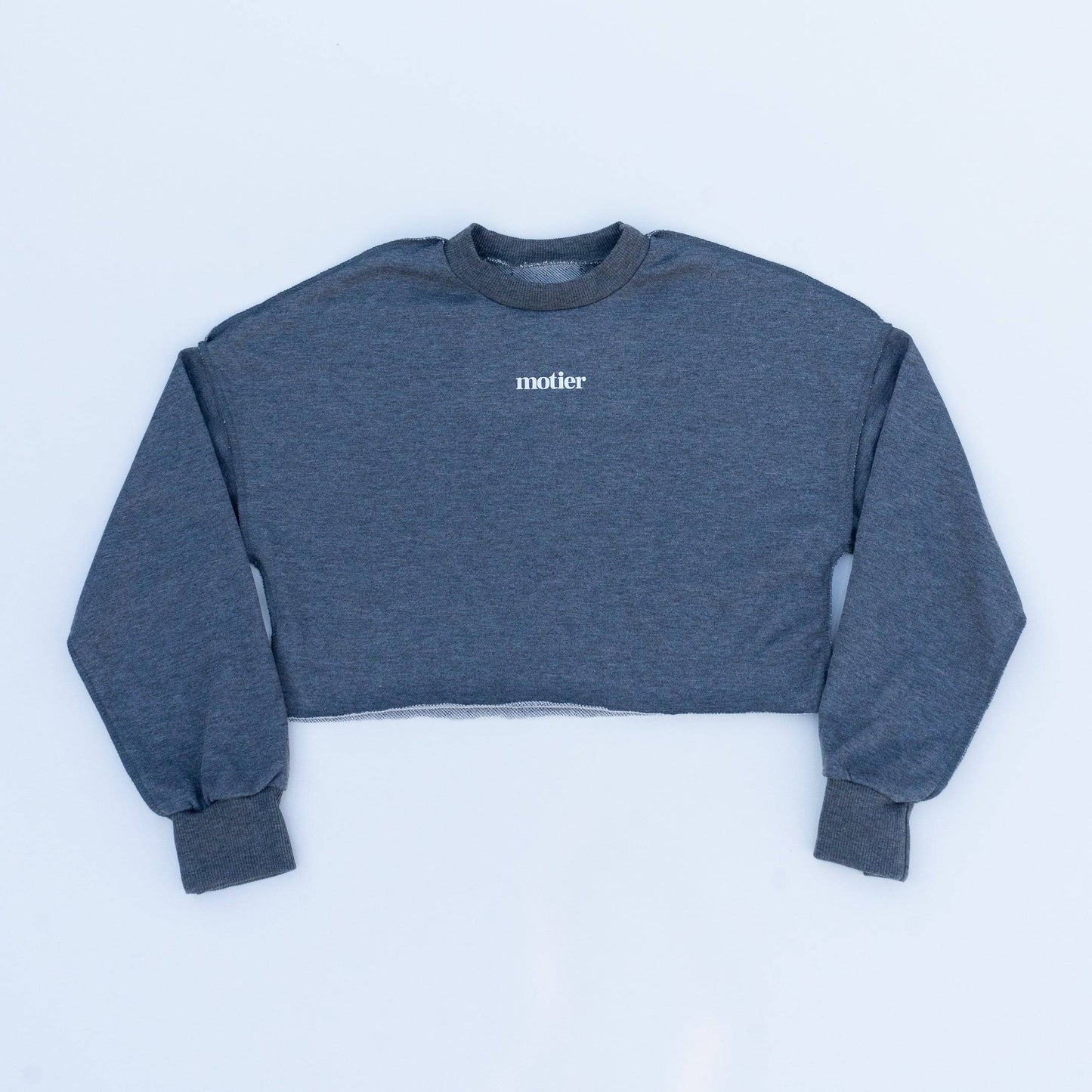 Alexandre Cropped Crewneck (Heather Grey)