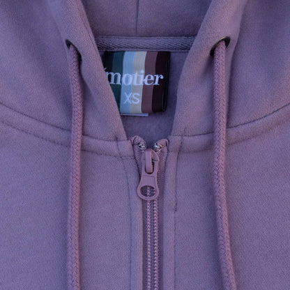 The Frances Full-Zip Hoodie (Plum Wine) - Motier Lafayette 